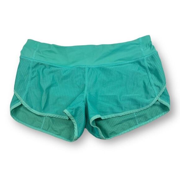 Lululemon Speed Athletic Green Shorts Size 8 - Picture 1 of 8